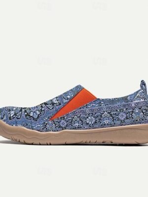 Vintage Ethnic Regular Floral V Neck 3/4 Sleeve Henley Shirt - Image 37