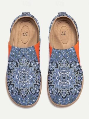 Vintage Ethnic Regular Floral V Neck 3/4 Sleeve Henley Shirt - Image 38