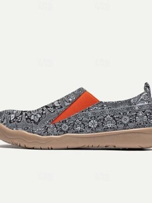 Vintage Ethnic Regular Floral V Neck 3/4 Sleeve Henley Shirt - Image 40