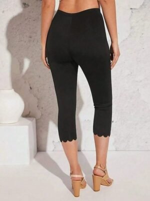 Vintage Ethnic Slim Fit High Waist Calf-Length Leggings - Image 5