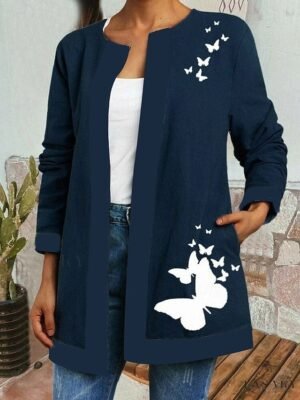 Vintage Loose Floral Square Neck Long Sleeve Spring Jacket - Image 11