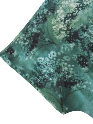 Vintage Plus Size Floral Crew Neck Dolman Short Sleeve Regular Blouse - Image 8