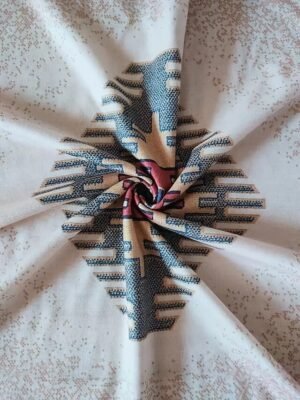 Vintage Plus Size Geometric V Neck Long Sleeve Tunic - Image 9