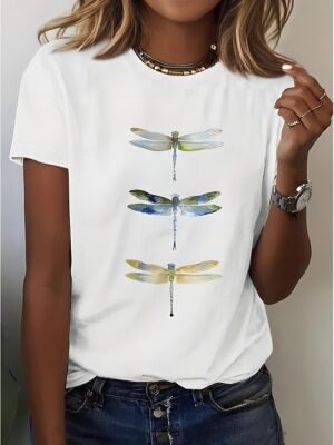Vintage Regular Animal Graphic V Neck Long Sleeve Tunic Tops - Image 17