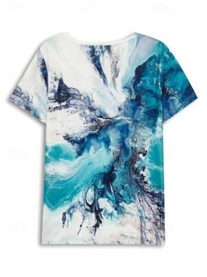 Vintage Regular Butterfly Graphic Round Neck Short Sleeve Tee - Image 12