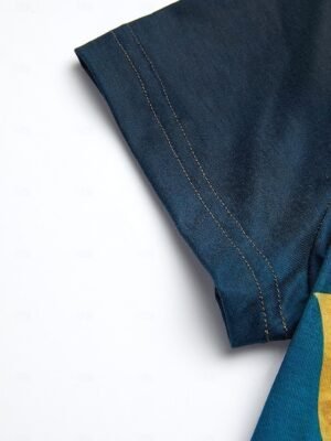 Vintage Regular Butterfly Graphic Round Neck Short Sleeve Tee - Image 5