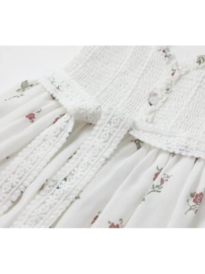 Vintage Regular Fit Floral Straps Sleeveless Mini Slip Dress - Image 10