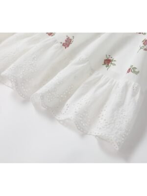 Vintage Regular Fit Floral Straps Sleeveless Mini Slip Dress - Image 12