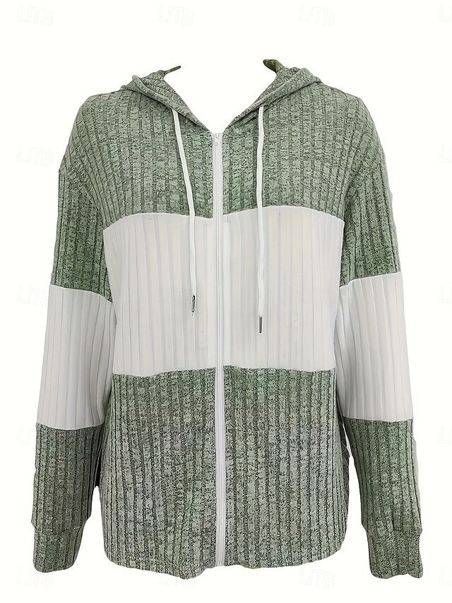Vintage Regular Fit Patchwork Hooded Long Sleeve Jacket - Image 2