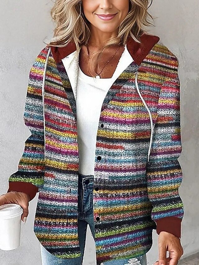 Vintage Regular Fit Plaid Long Sleeve Fall Blazer - Image 2