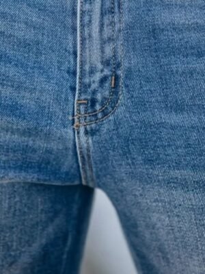 Vintage Regular Fit Solid High Waist Full Length Jeans - Image 4