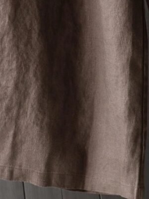 Vintage Wide Leg High Waist Plain Full Length Trousers - Image 7