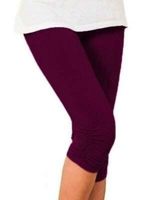 Weekend Skinny Plain Mid Waist Capri Calf-Length Pants - Image 2