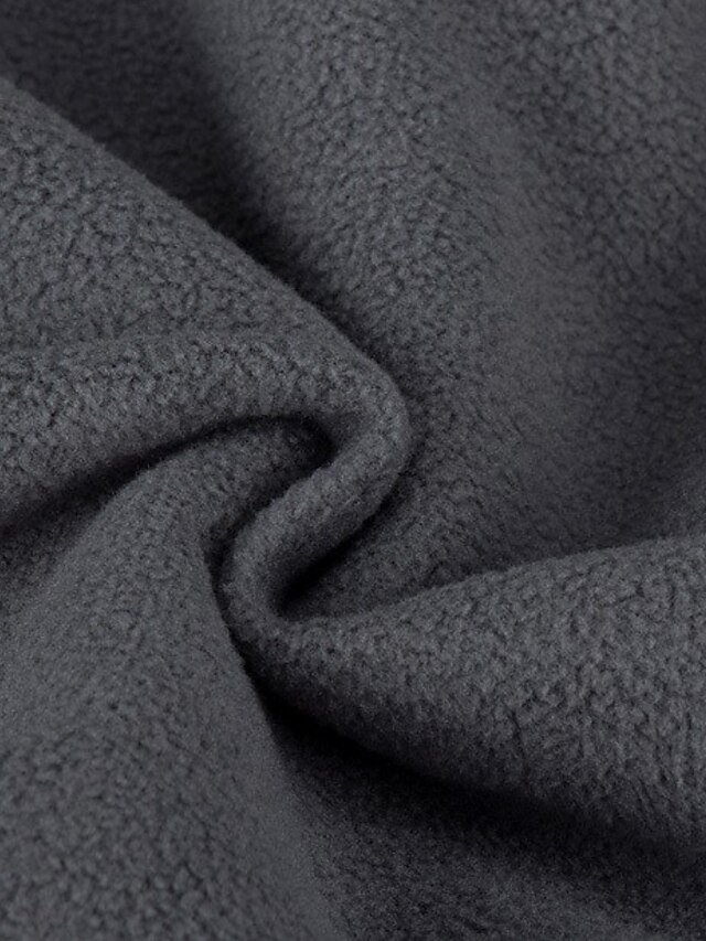 Winter Elastic Waist Solid Medium Waist Fleece Lined Trousers - Image 4