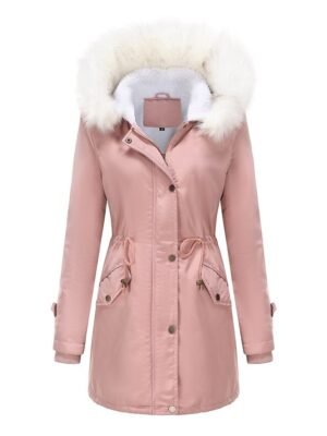Winter Thermal Fleece Full Length Parka Jacket - Image 20