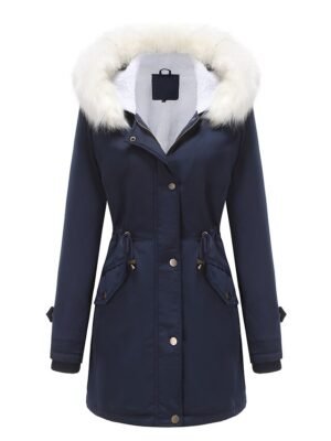 Winter Thermal Fleece Full Length Parka Jacket - Image 22