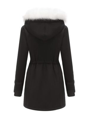 Winter Thermal Fleece Full Length Parka Jacket - Image 25