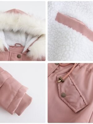 Winter Thermal Fleece Full Length Parka Jacket - Image 30