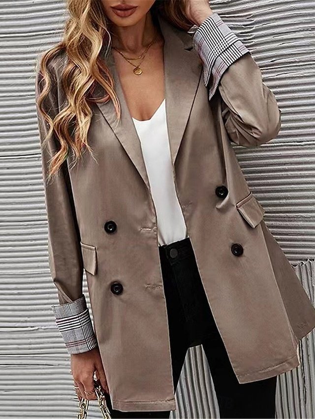 Work Regular Fit Solid Colour Long Sleeve Blazer - Image 2