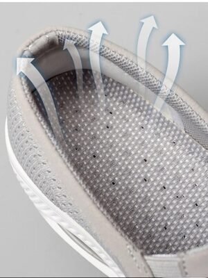 Athletic Slip-On Air Cushion Sole Walking Shoes - Image 6
