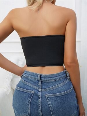 Carnival Backless Sequin Bandeau Sleeveless Home Outfit - Image 2