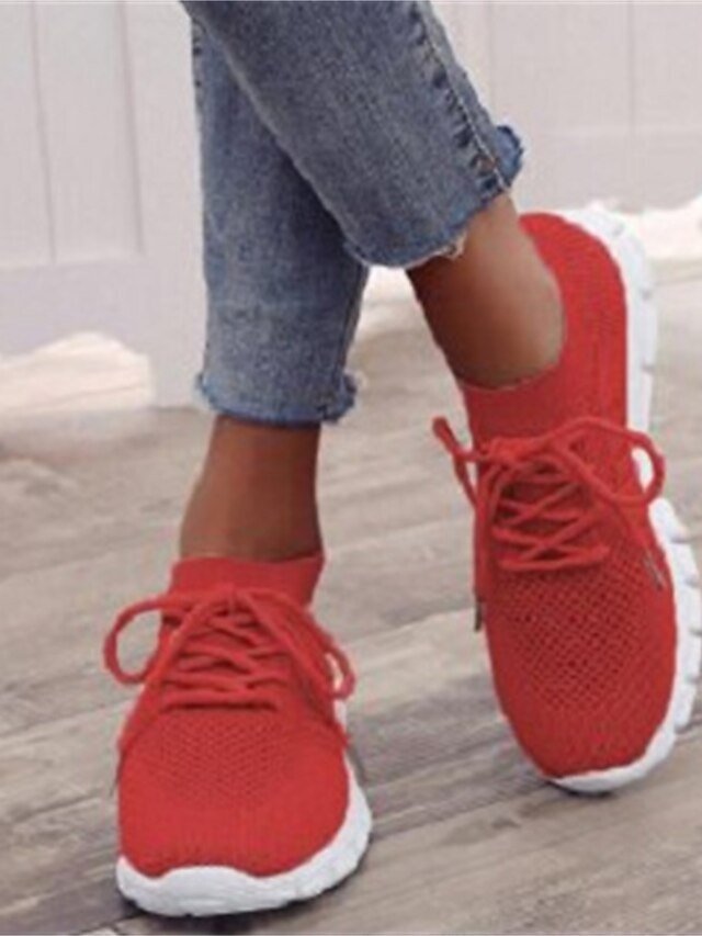 Casual Black Knit Running Sneakers - Image 21