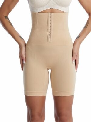 Casual Comfort Pure Colour Sleeveless Waist Trainer Shapewear - Image 2