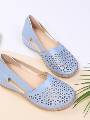 Casual Comfortable Cut-Out Slip-On Flats - Image 10