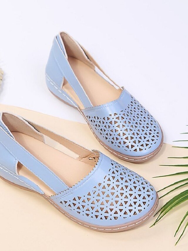Casual Comfortable Cut-Out Slip-On Flats - Image 10