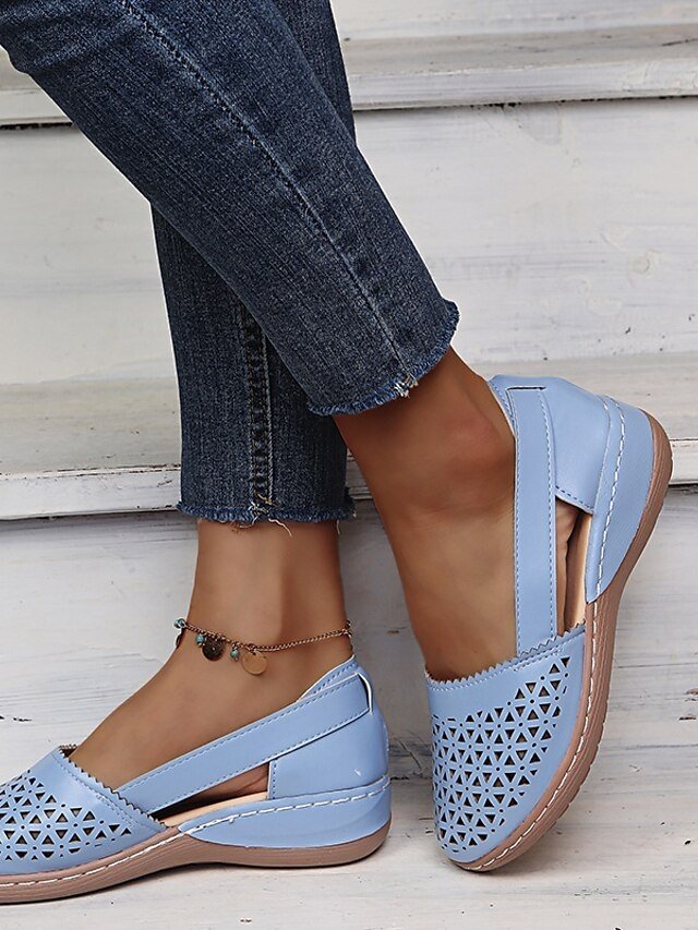 Casual Comfortable Cut-Out Slip-On Flats - Image 12