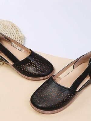 Casual Comfortable Cut-Out Slip-On Flats - Image 7