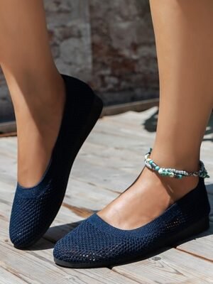 Casual Comfortable Mesh Slip-On Flats - Image 6