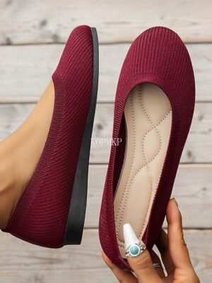 Casual Comfortable Mesh Slip-On Flats - Image 8