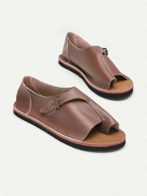 Casual Comfortable Open Toe PU Leather Flat Sandals - Image 10