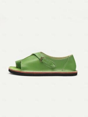 Casual Comfortable Open Toe PU Leather Flat Sandals - Image 2
