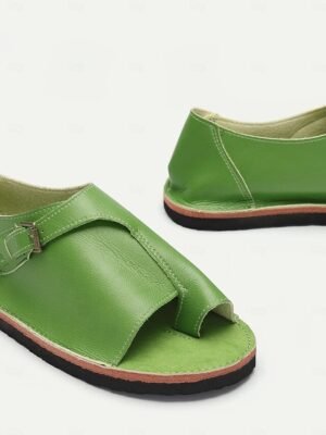 Casual Comfortable Open Toe PU Leather Flat Sandals - Image 4