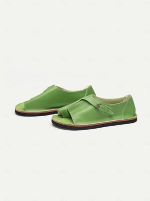 Casual Comfortable Open Toe PU Leather Flat Sandals - Image 5