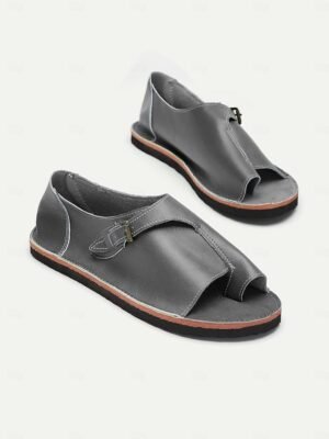 Casual Comfortable Open Toe PU Leather Flat Sandals - Image 9