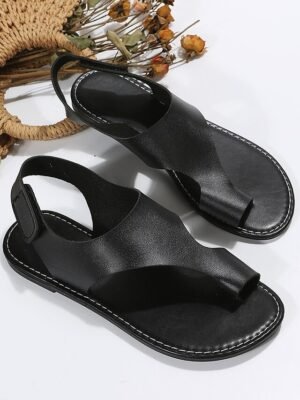 Casual Flat Cut-Out Open-Toe Sandals - Image 7