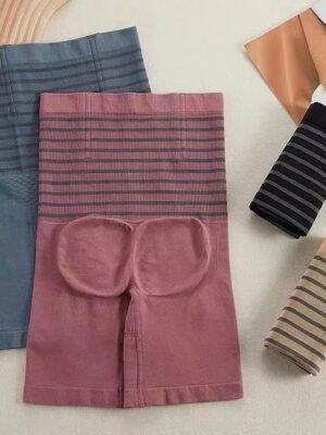 Casual High Waist Seamless Flat Safety Shaping Shorts - Image 15