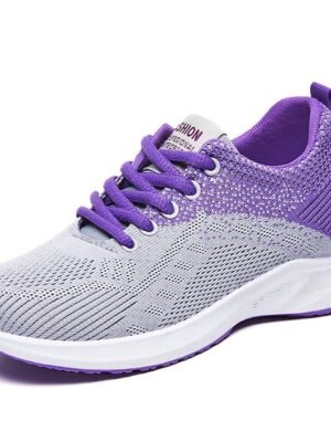 Casual Lightweight Breathable Lace-Up Sneakers - Image 6