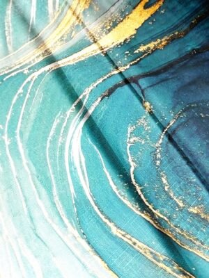 Casual Loose Abstract Round Neck Short Sleeve Long Blouse - Image 6