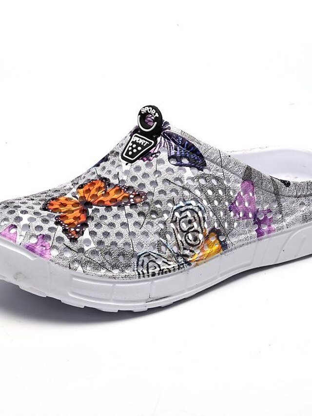 Casual Loose Butterfly Print Slip-On Flats - Image 10