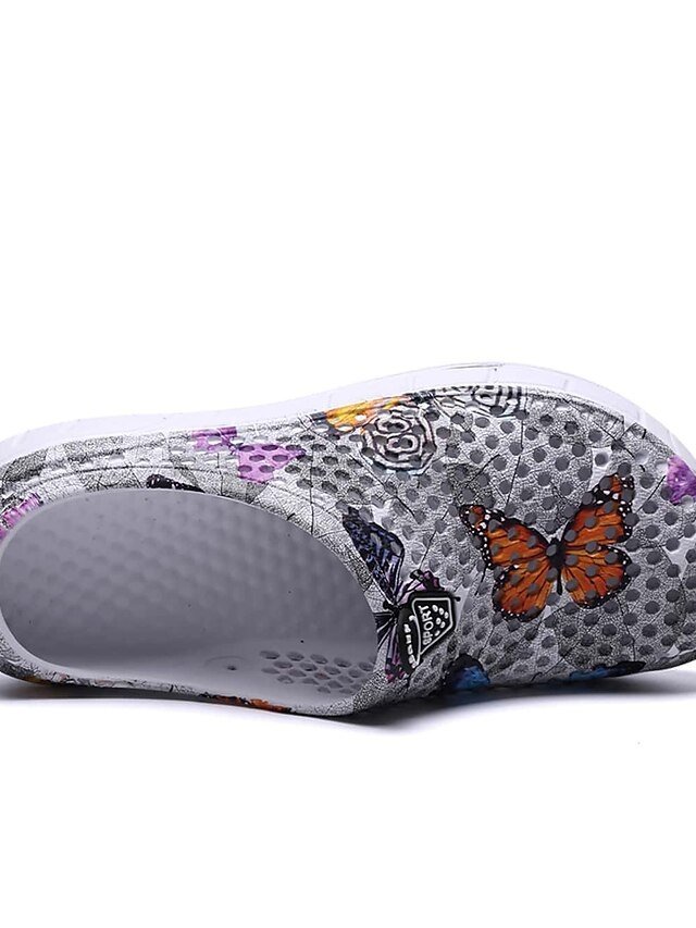 Casual Loose Butterfly Print Slip-On Flats - Image 13