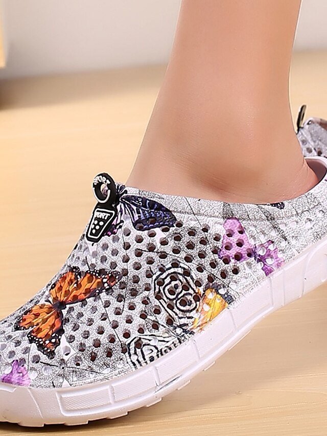 Casual Loose Butterfly Print Slip-On Flats - Image 15
