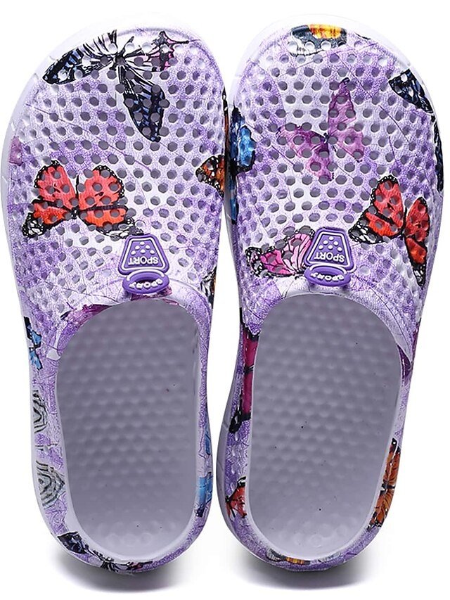 Casual Loose Butterfly Print Slip-On Flats - Image 17