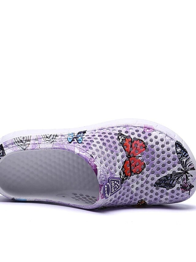 Casual Loose Butterfly Print Slip-On Flats - Image 18