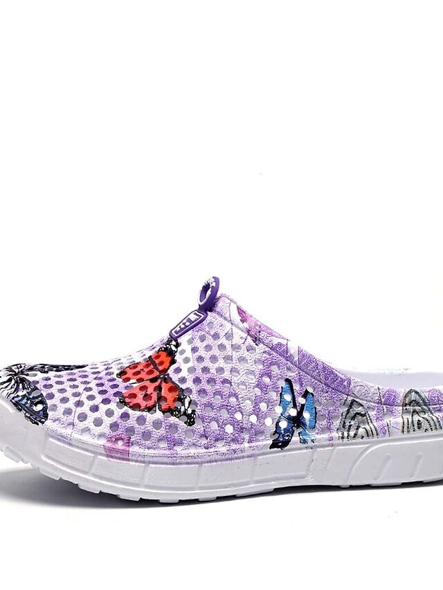 Casual Loose Butterfly Print Slip-On Flats - Image 19