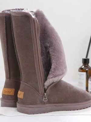 Casual Mid-Calf Plush Fleece Lined Winter Boots - Image 2