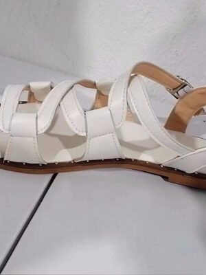Casual Multi-Colour Strappy Open-Toe Flat Sandals - Image 4